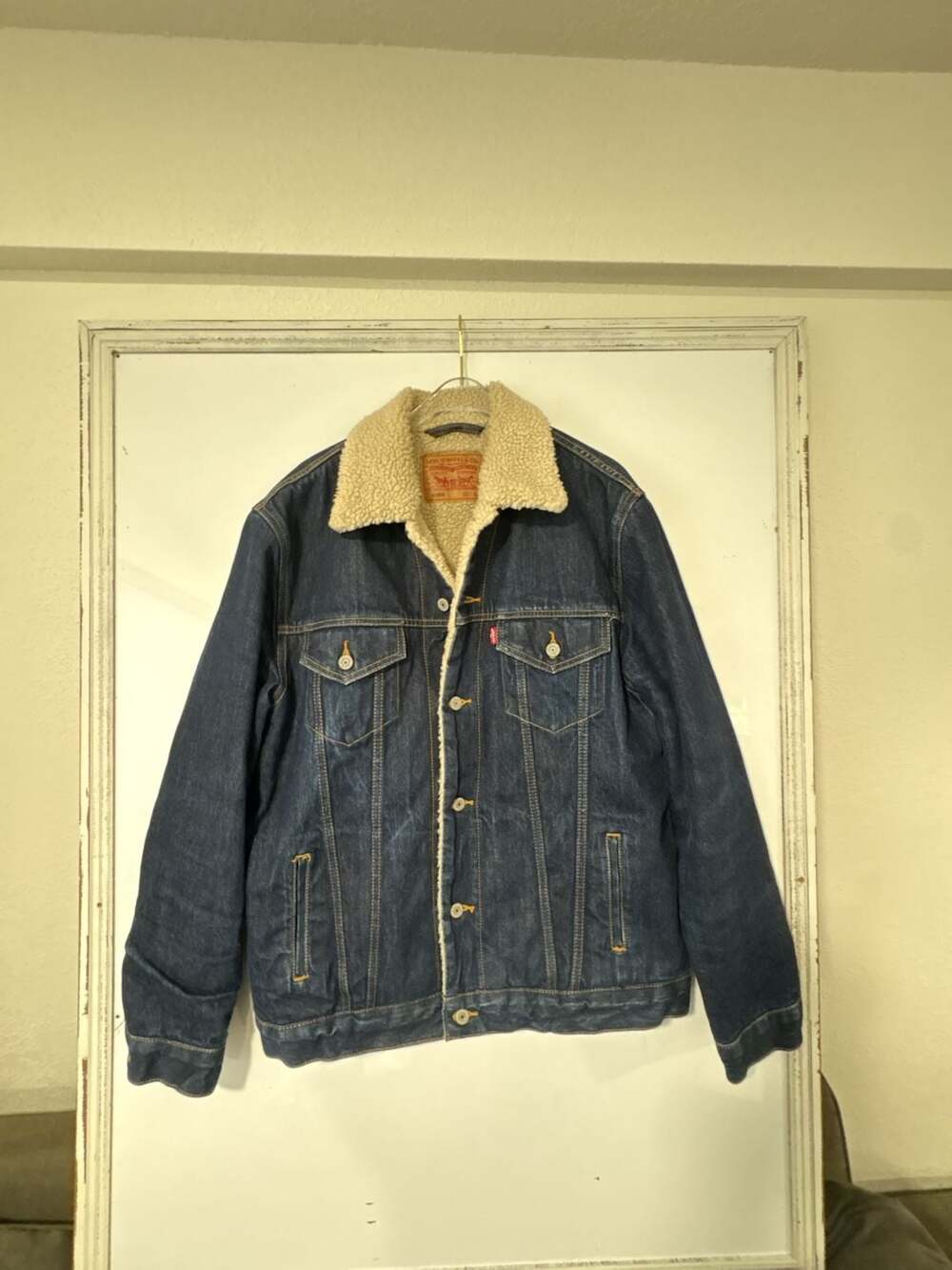 Levi's Type III Sherpa Lined Denim Trucker Jacket Size L